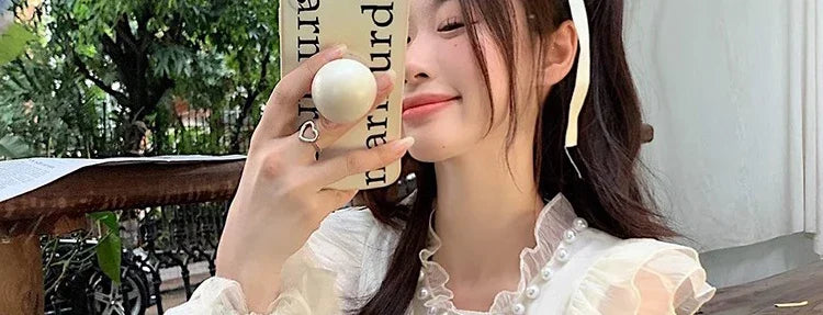 Necklace Petal Sleeve Maternity Dress