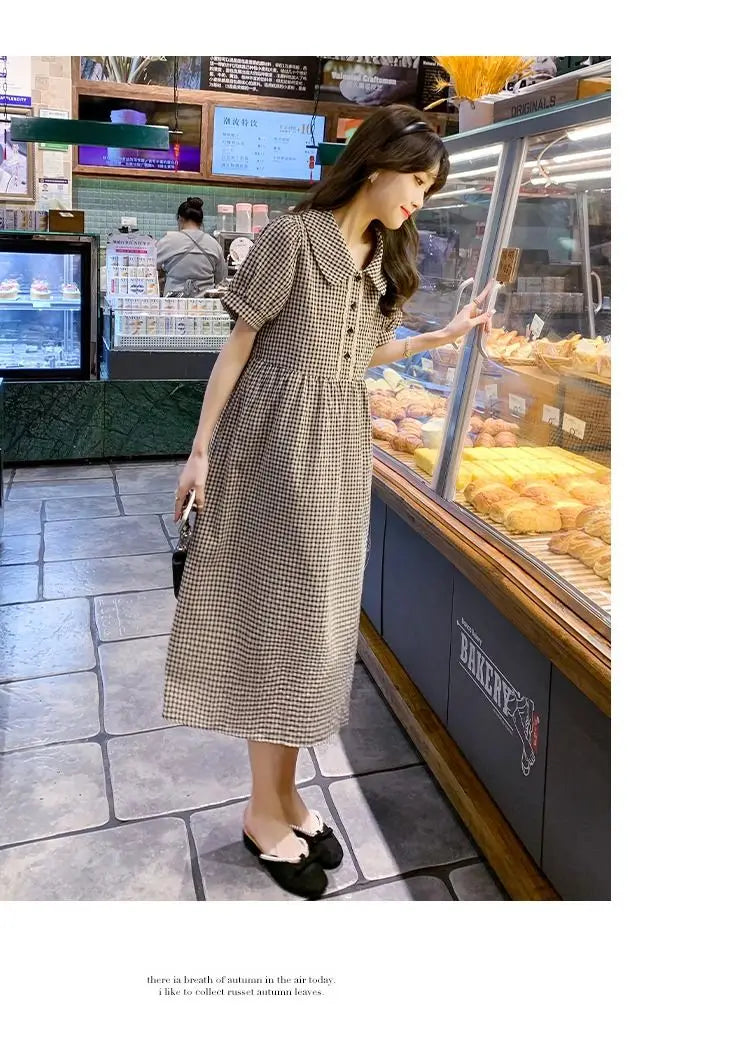 New Maternity Plaid Dresses