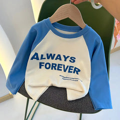 Kids' Cartoon Cotton Sweatshirt, Long-Sleeve Fall Top