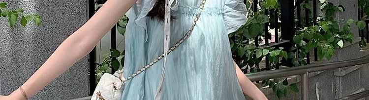 Necklace Petal Sleeve Maternity Dress