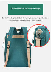 3-in-1 Foldable Diaper Bag Backpack with Changing Station