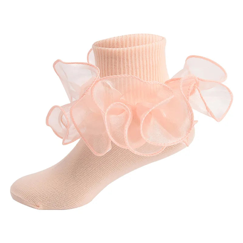 Baby Lace Ruffles Girls Ankle Socks