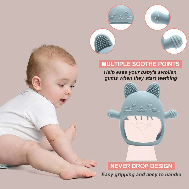 Food Grade Gloves Teether Toys