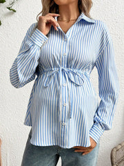 Casual Pregnant Women Striped Shirt