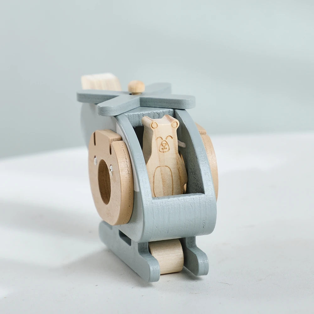 Wooden Plane Helicopter Toys