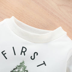 Baby Christmas Tree Romper | Long Sleeve Autumn Playsuit