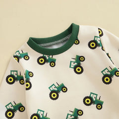 Kids Tractor Print Sweatshirt