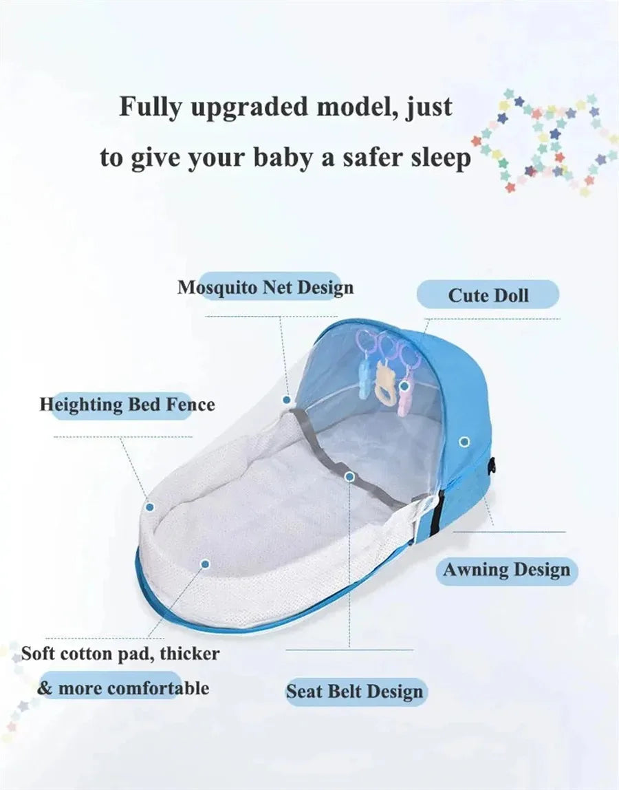 Folding Crib Travel for Newborn