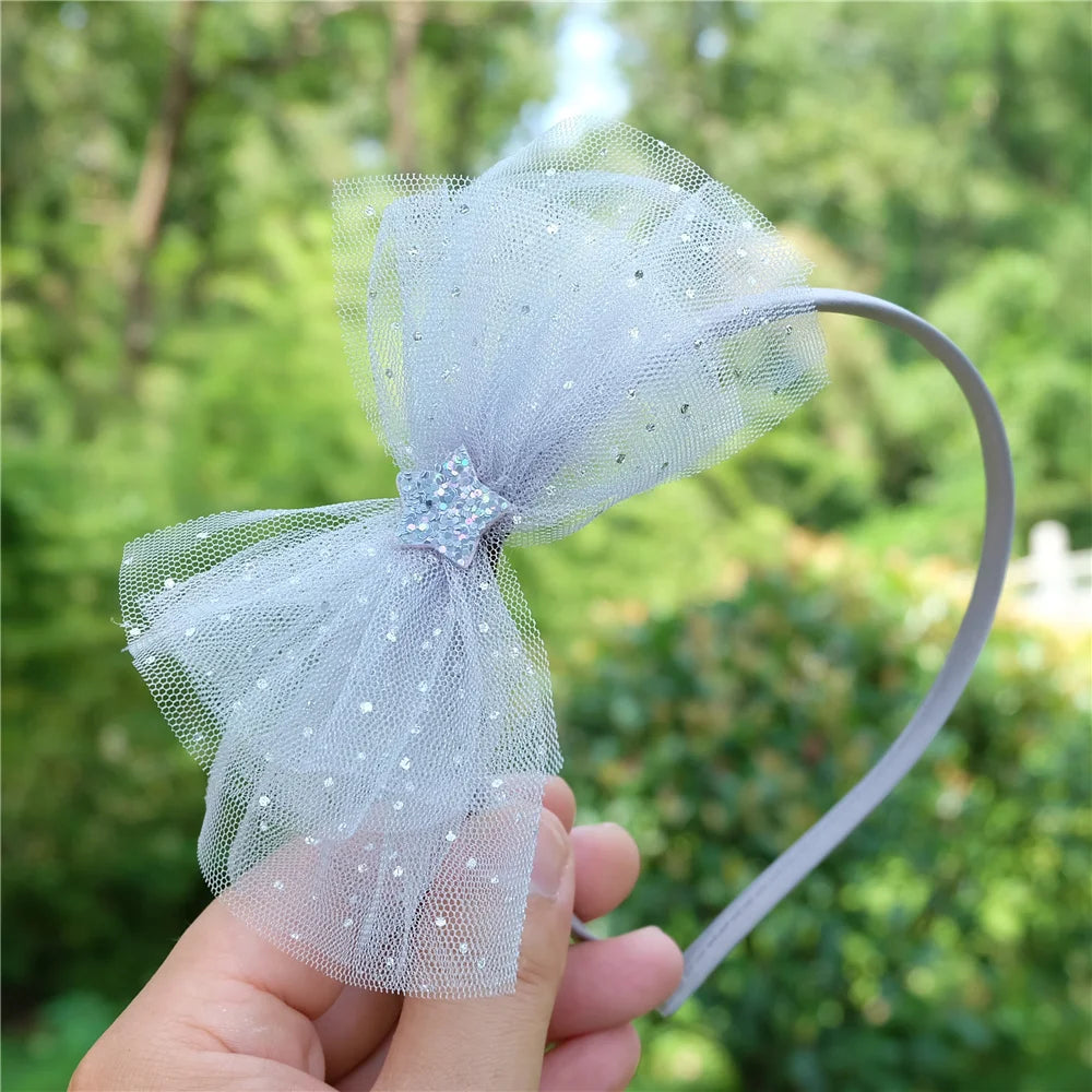 Girls Shiny Bows Hairband