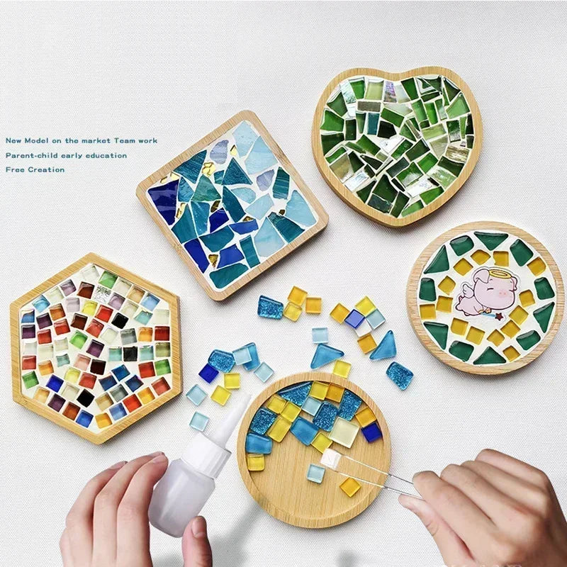 Handmade DIY Mosaic Cup Mat Toys