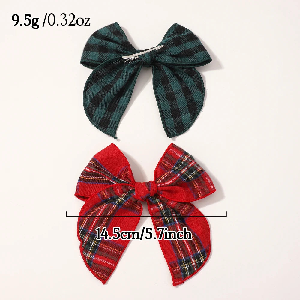 Christmas Bows Hair Clips