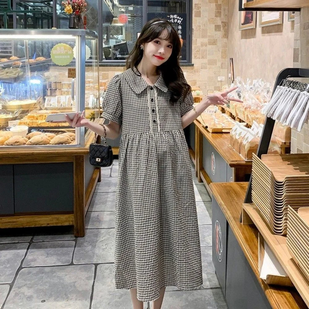 New Maternity Plaid Dresses