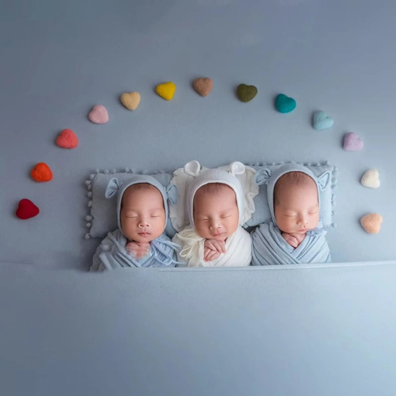 5Pcs Baby Wool Felt Stars Photography Accessories - PAMU8
