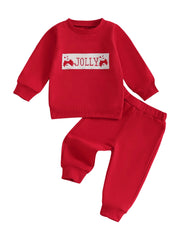 Christmas Baby Sweatshirt Set