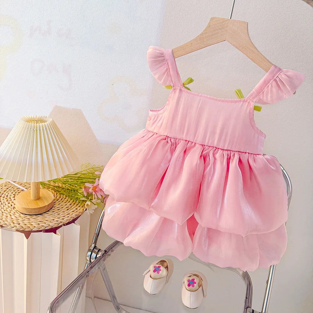 Summer Tulip Mesh Baby Dress