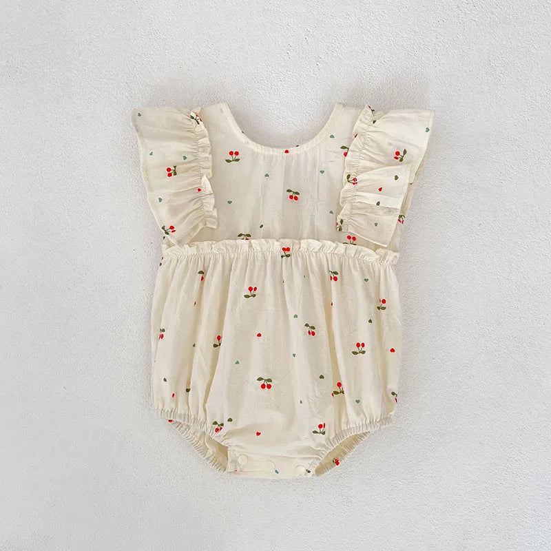 Cherry Girls Bow Jumpsuit
