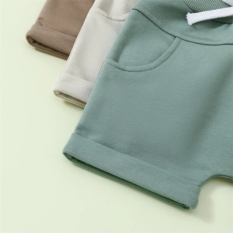 Casual Solid Baby Kids Shorts Pants