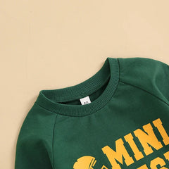 Letter Print Crewneck Jumpsuit
