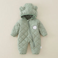 Fleece Lined Cotton Infant Romper