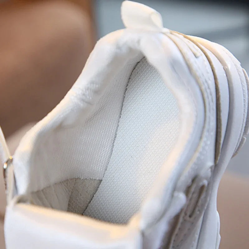 Kids Leather Trainers Sport Shoes