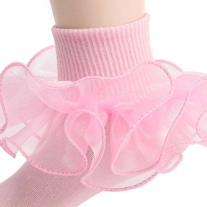 Baby Lace Ruffles Girls Ankle Socks
