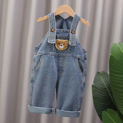 Cute Bear Denim Casual Pants