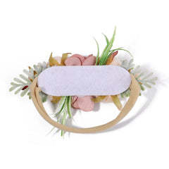 Baby Girls' Artificial Flower Headband, 3-Piece Set