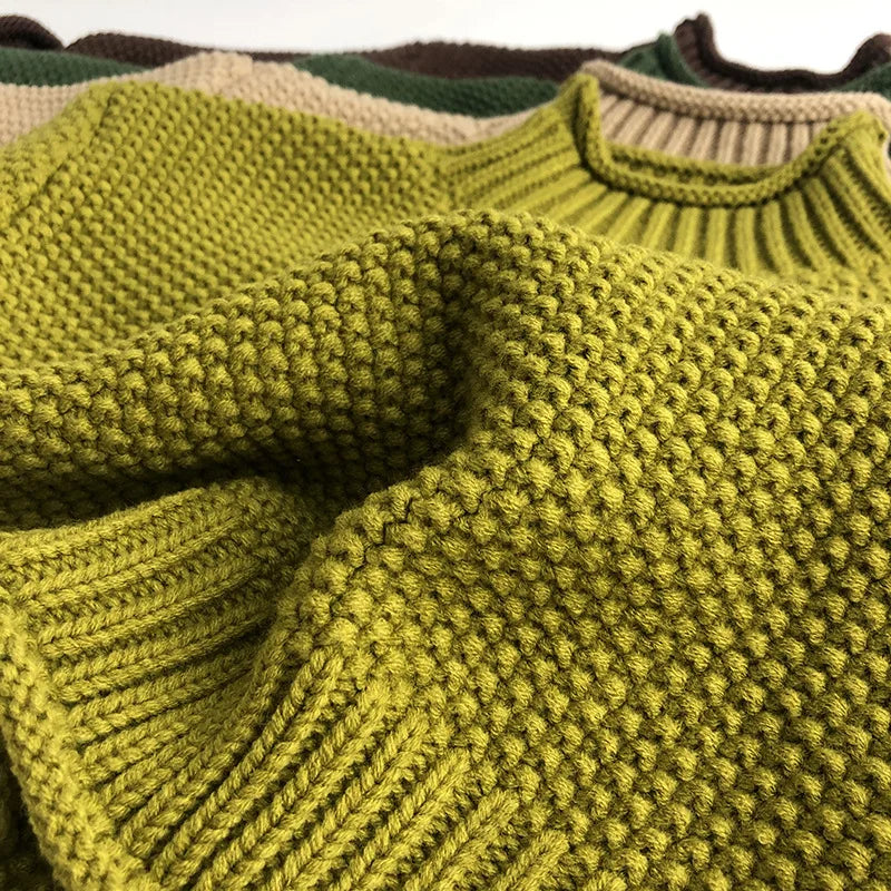 Korean Style Kids Sweater Vintage Boys Knitwear - PAMU8