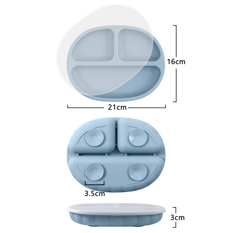 1PCS Baby Silicone Dishes