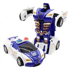 Mini 2-in-1 Transforming Robot Car Toy