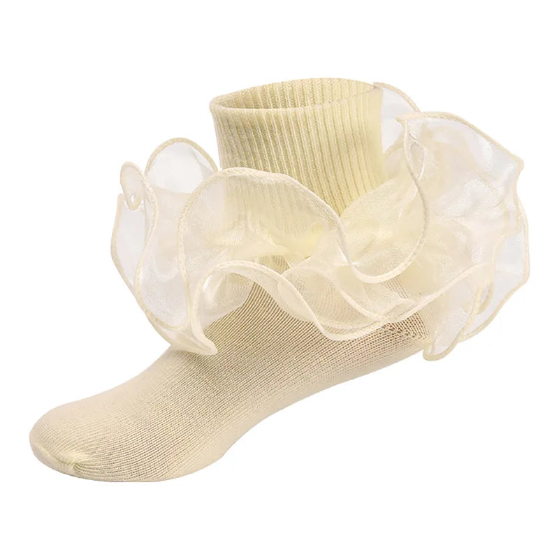 Baby Lace Ruffles Girls Ankle Socks