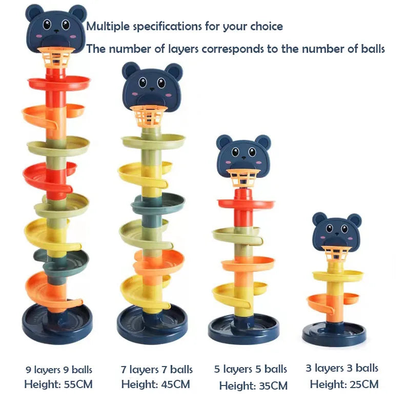 2-7 Layes Track Rolling Ball Pile Toy