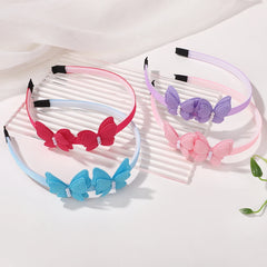 Girls' Butterfly Pearl Headbands, 4-Piece Set
