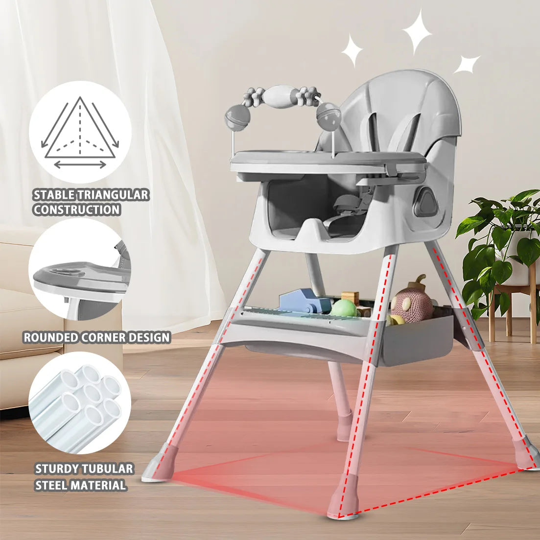 Foldable Baby High Chair