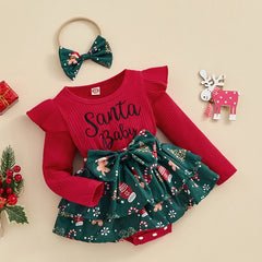 Long Sleeve Santa Romper
