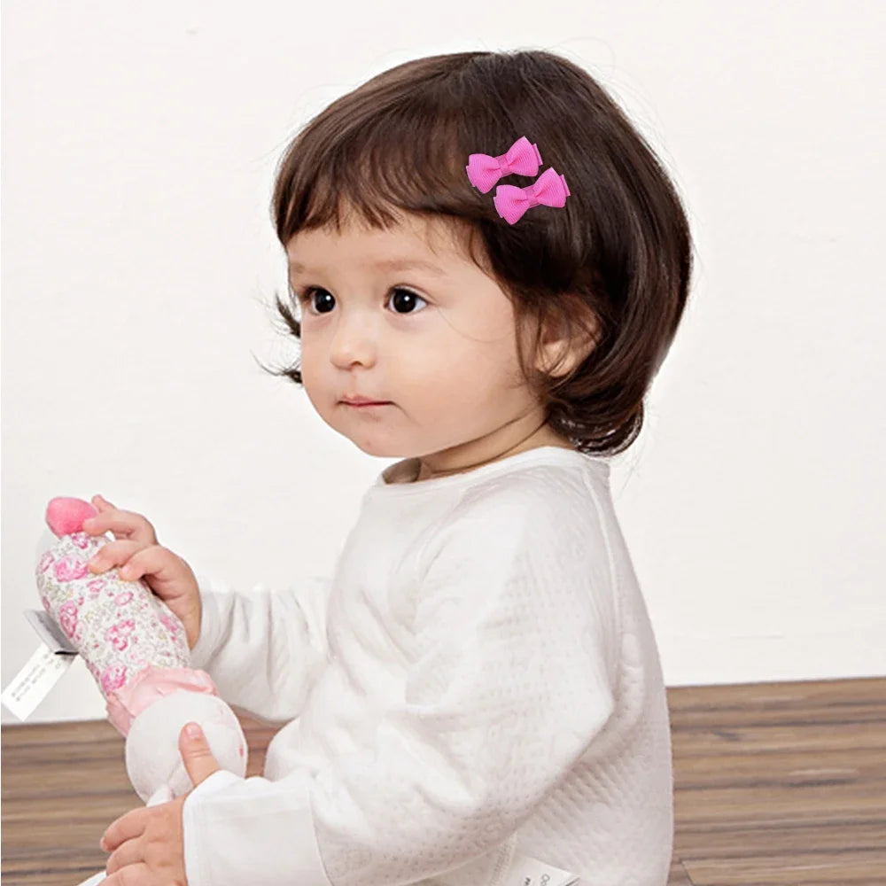 Mini Hair Bows With Clip For Kids - PAMU8
