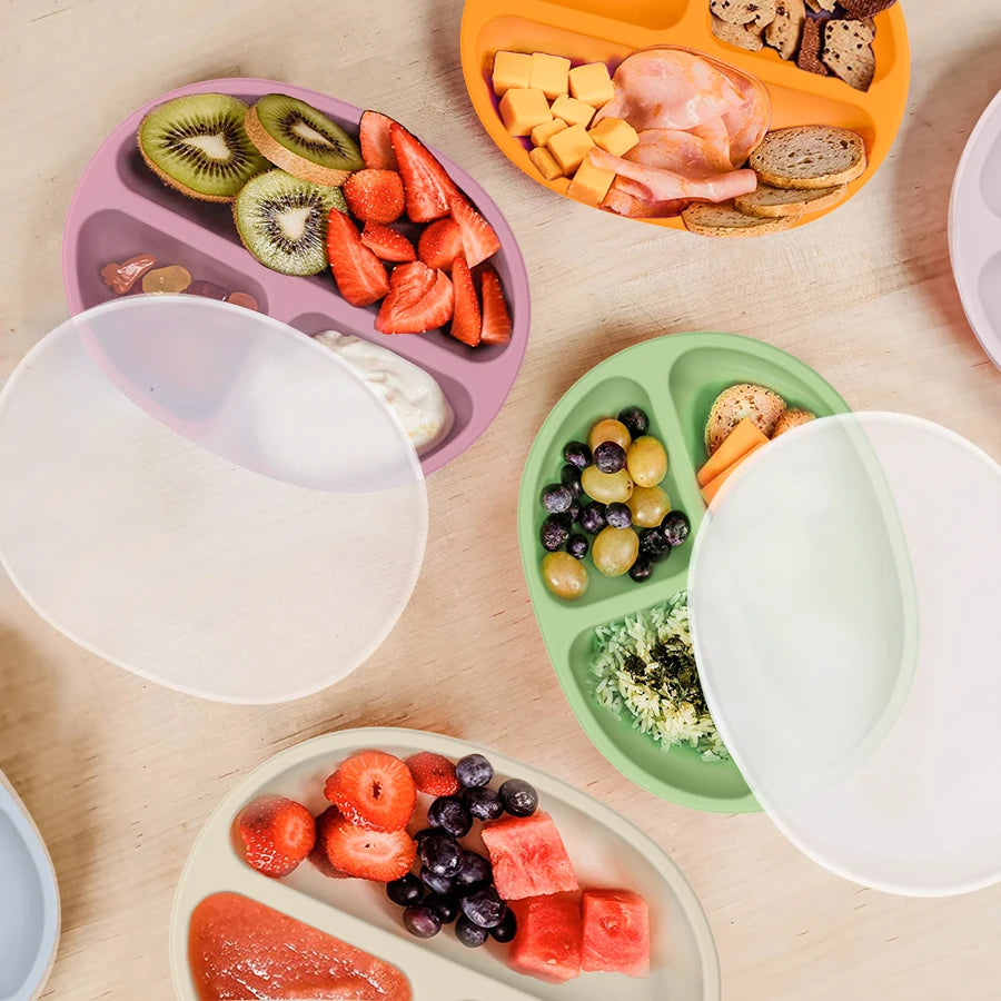 1PCS Baby Silicone Dishes
