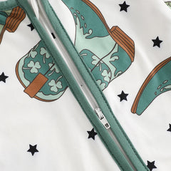 Boots Print Baby Outfit