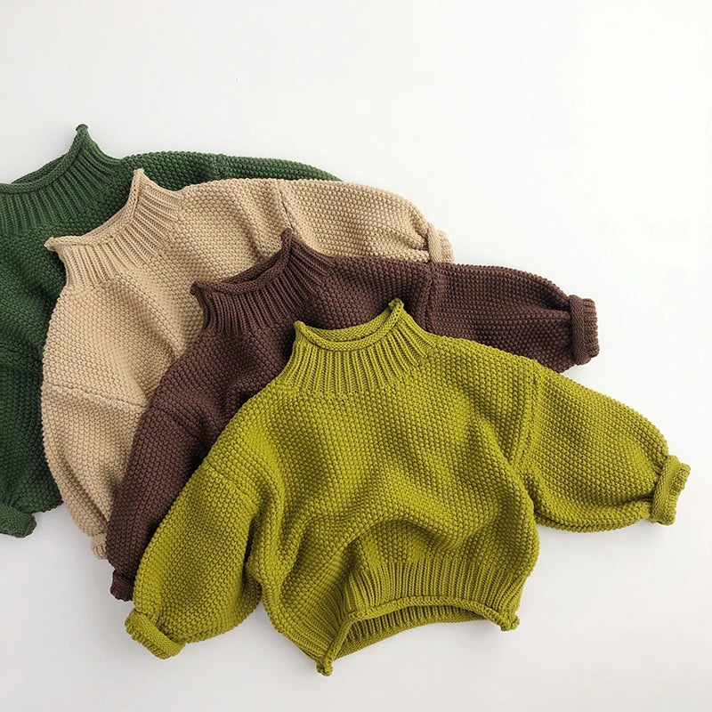 Korean Style Kids Sweater Vintage Boys Knitwear - PAMU8