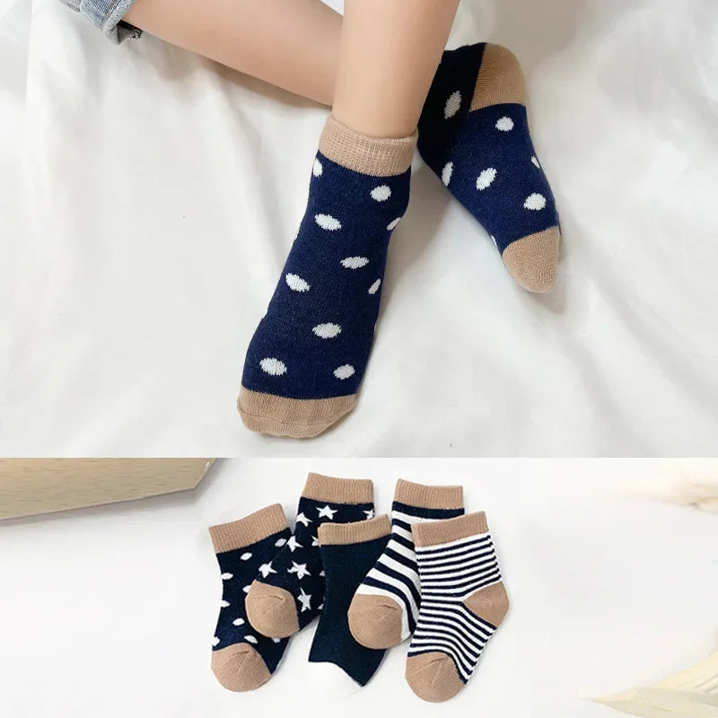 Cotton Stripe Cartoon Knitted socks