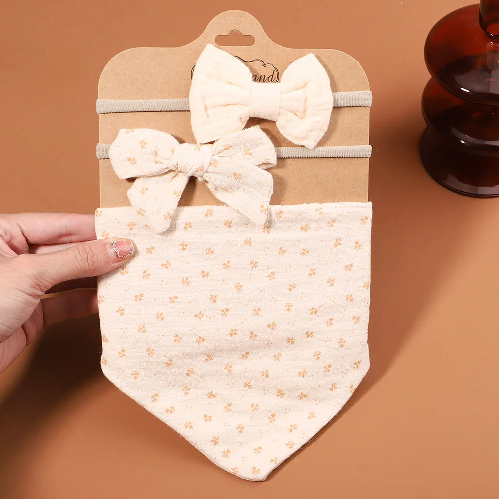 3Pcs BabyBibs with Bow