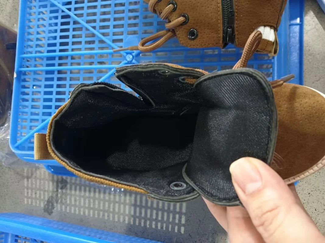 2 Style Plush Kids Winter Boots