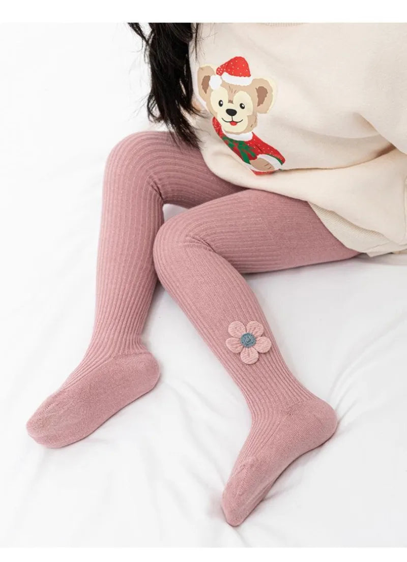 Children Tights Cotton Knitted Leggings - PAMU8