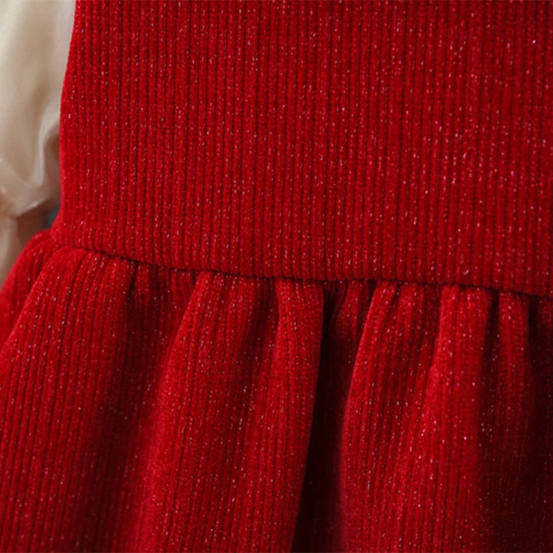 Baby Girl Dress Winter Girl Cute Cherry Mesh Princess Dress Sweet Beauty Girl s Birthday Party Dress Christmas Costume