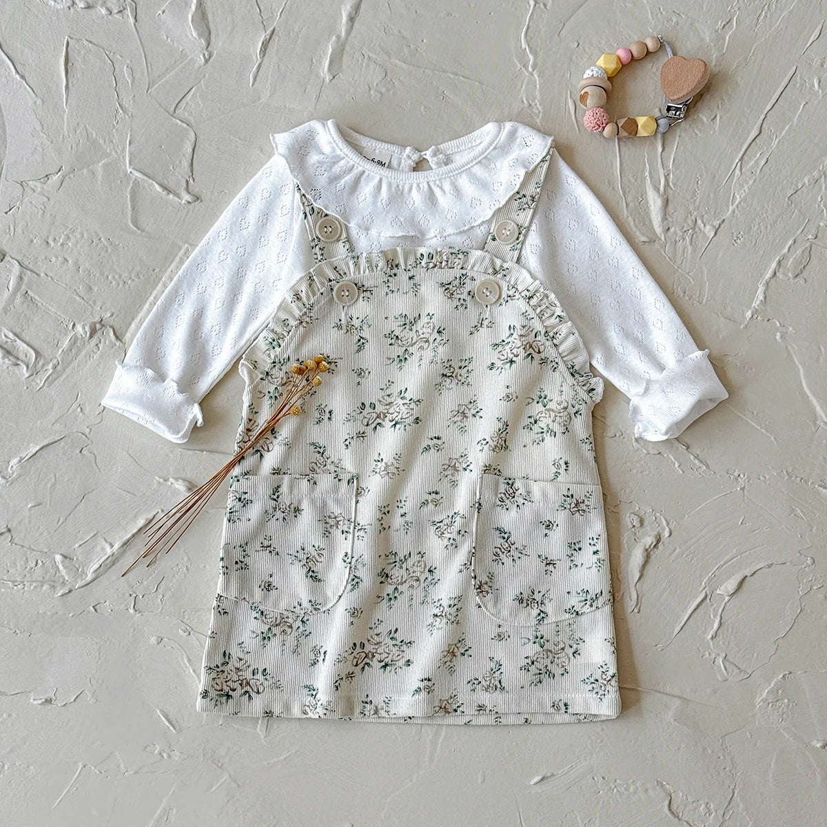 Ruffled Floral Print Dress