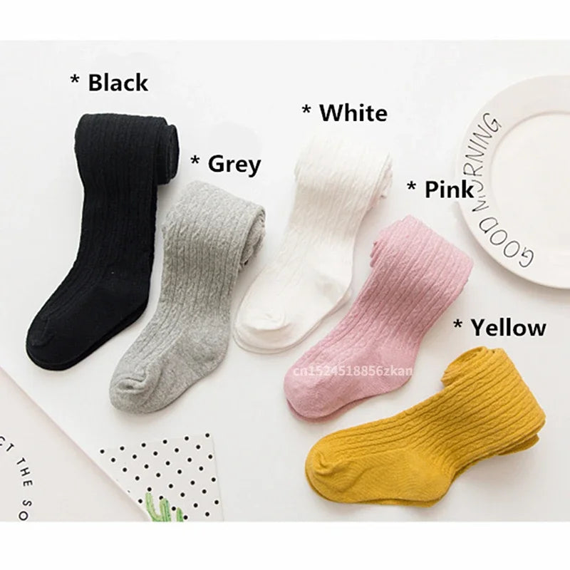 Baby Girl Tights Solid Cotton