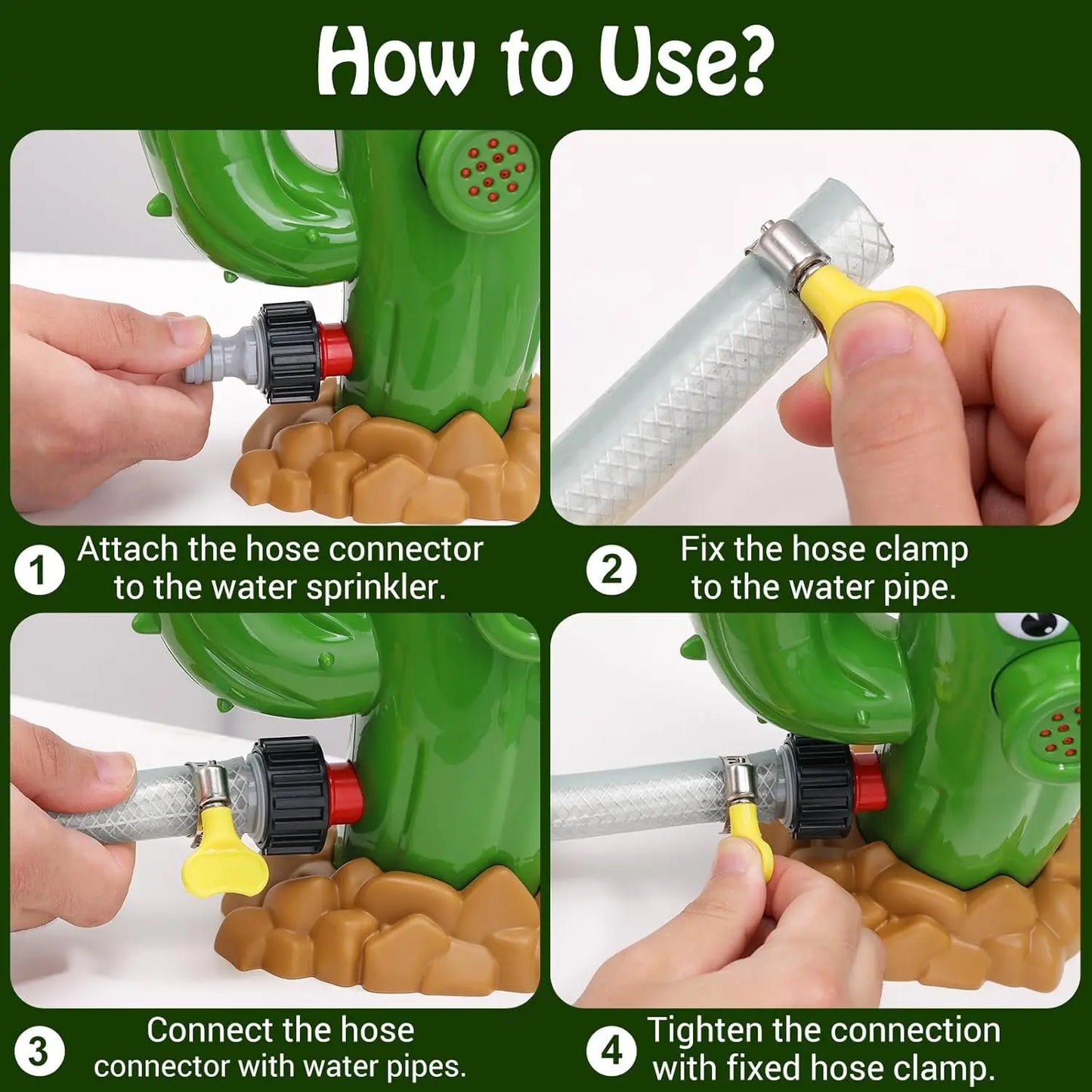 Cactus Sprinkler kids Water Spray