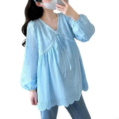 Lace Maternity Shirt