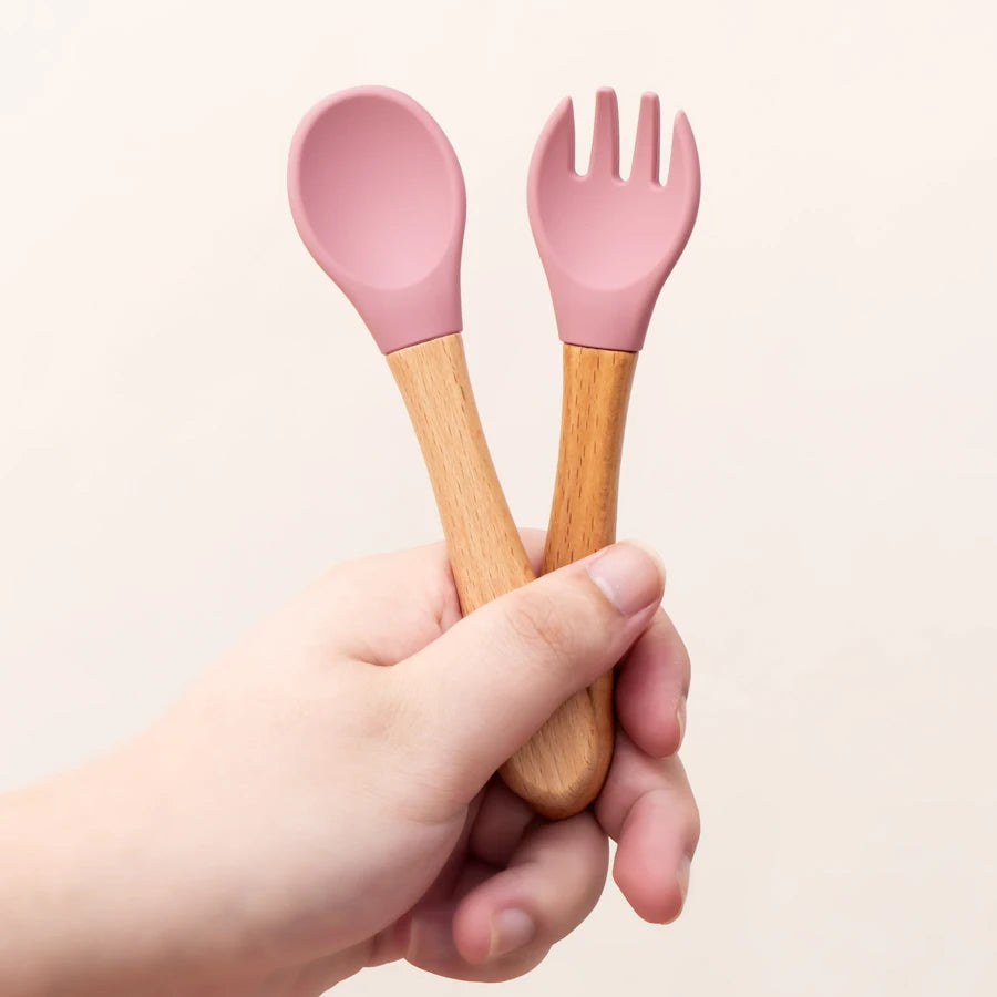 Wooden Handle Spoon Fork