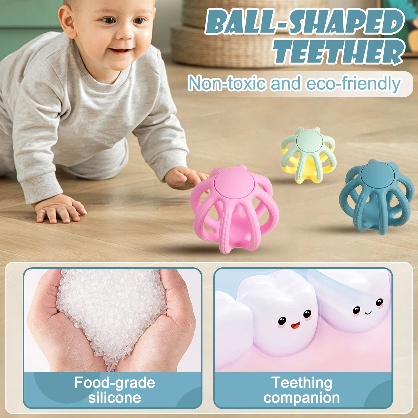 Kids Finger Press Teething Toys